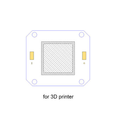 3 डी प्रिंटर के लिए 20W 385nm यूवी एलईडी चिप्स, उच्च घनत्व 4046 COB एलईडी चिप
