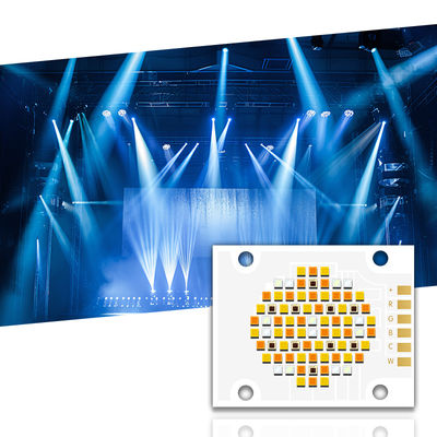 RGBWC पांच रंग COB LED चिप 180W 300W, 21-24V इनपुट वोल्टेज और फोटोग्राफी लाइटिंग के लिए 120° देखने के कोण के साथ