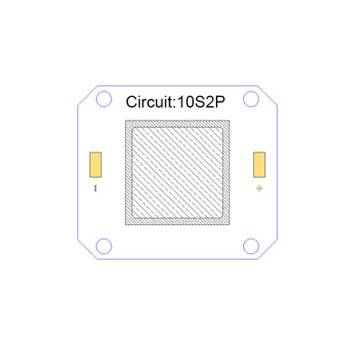 ऑफसेट प्रिंटर के लिए 4046 50W COB LED फुल स्पेक्ट्रम 395nm UV LED: