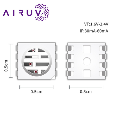 SMD5050PIR2 सीरीज हाई पावर चिप्स 0.3w 585-595nm 840-850nm 80-100mW कैमरों और 3D प्रिंटिंग के लिए