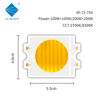 2700k 6500k समायोज्य Cct एलईडी कोब 100w+100w 200w+200w फोटोग्राफी के लिए दो रंग दो रंग कोब लैंप