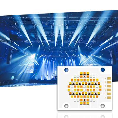 180W VF 24V 4050 पांच रंग COB एलईडी चिप्स 620nm/460nm/520nm/2700K/6500K CCT के साथ