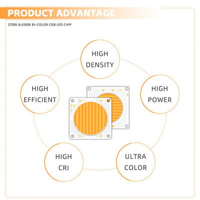 150W+150W दोहरे रंग COB मोती 2700-6500k उच्च चमक 300W फोटोग्राफी प्रकाश एलईडी चिप