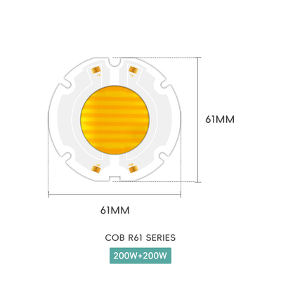 AC 51-53V 2700K-6500K पूर्ण स्पेक्ट्रम एलईडी चिप 200w AC COB एलईडी चिप
