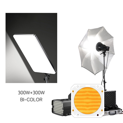 60*60 195-205V 300W 300W डुअल सीसीटी एलईडी सीओबी 200W 200W द्वि रंगीन सीओबी एलईडी चिप 90 एलएम/डब्ल्यू और सीसीटी 620nm/460nm/520nm/2700K/6500K के साथ