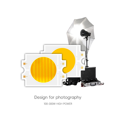 द्वि रंगीन फिल्म प्रकाश Ultra Brightness Ra95 Warm + Cool White CRI>95Ra दोहरे रंग 300W+300W COB LED चिप