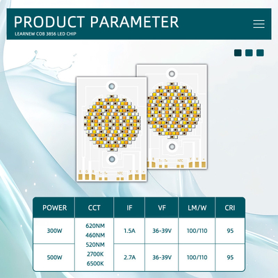 COB 3856 300w CCT 620nm/460nm/520nm/2700K /6500K रंग COB एलईडी चिप लैंप मोती फोटोग्राफी लैंप के लिए डायोड