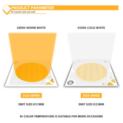 डाउनलाइट्स स्पोरलाइट्स 36W द्विरंगी एलईडी सीओबी चिप ट्यून करने योग्य डिममेबल सीआरआई 90 2700K 4000K ट्रैक लाइट्स फैक्टरी मूल्य