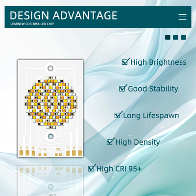 3856 COB LED चिप 300W 36-39V RGBCW फोटोग्राफी लाइट्स के लिए