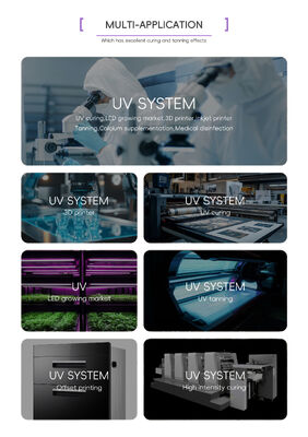 1.5M यूवी एलईडी ट्यूब 365nm 370nm 100W 120W यूवी ट्यूब लैंप मेडिकल 1.7M एसी डिजाइन टैंनिंग बेड यूवी एलईडी फोटोथेरेपी समाधान विशेषज्ञ