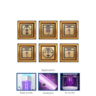 5W-7W यूवी एलईडी डायोड 55mil SMD3838 हाई पावर 365nm 385nm 395nm 405nm यूवी क्यूरिंग यूवील्ड चिप्स