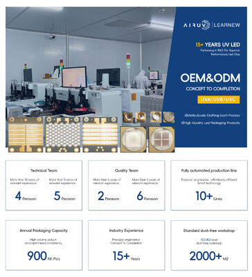 5W-7W यूवी एलईडी डायोड 55mil SMD3838 हाई पावर 365nm 385nm 395nm 405nm यूवी क्यूरिंग यूवील्ड चिप्स