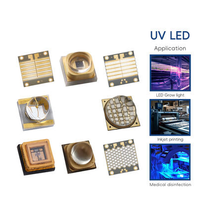 Industrial Grade High Power UVA LED Chip 395nm 125W UV Light Low Heat 4-7V Ra95 120 Beam Angle 3D Printer Resin Curing
