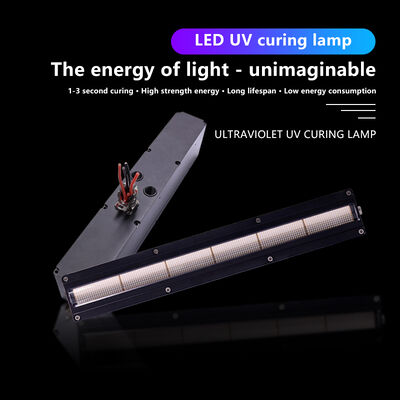 दीर्घ जीवन काल AC220V 1200W क्योरिंग यूवी एलईडी सिस्टम 395nm 310mm लंबाई प्रिंटिंग मशीन 12w/cm2 0-12V डिमिंग ऑफसेट प्रिंटर