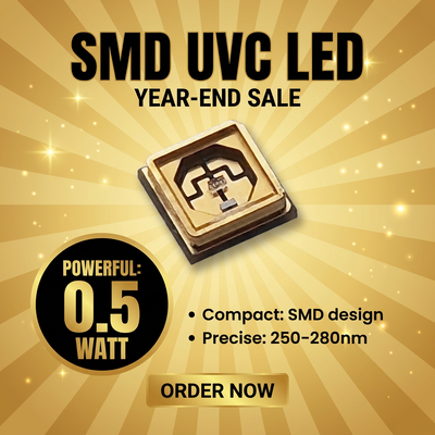 यूवी एलईडी चिप्स को पराबैंगनी प्रकाश प्रदान करने के लिए अनुकूलित किया गया है, जिसका उपयोग स्टरलाइज़ेशन, प्रिंटिंग और वैज्ञानिक उपकरणीकरण में किया जाता है